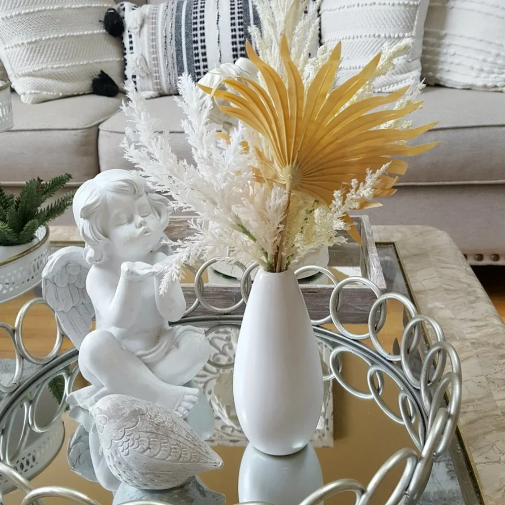 BOHO Farmhouse FAUX FLORAL Arrangement DECOR